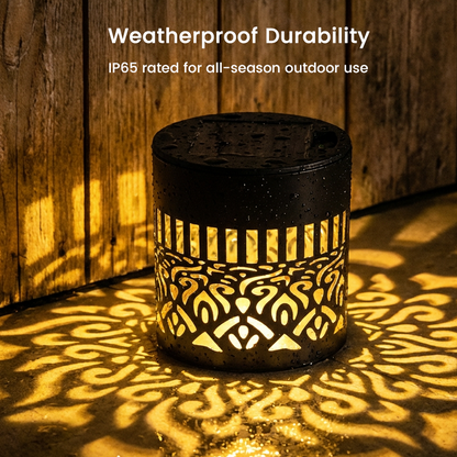🌞Daba™🌀 Solar Mandala Light – Stunning Pattern Projection, 2-in-1 Floor/Wall, IP65 Waterproof, Auto On/Off 🌿