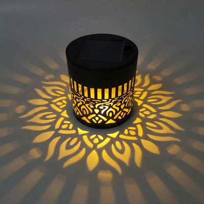 🌞Daba™🌀 Solar Mandala Light – Stunning Pattern Projection, 2-in-1 Floor/Wall, IP65 Waterproof, Auto On/Off 🌿