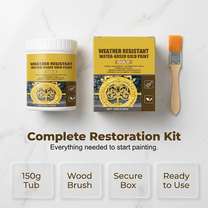 Daba™ Weather Resistant Water-Based Gold Paint
