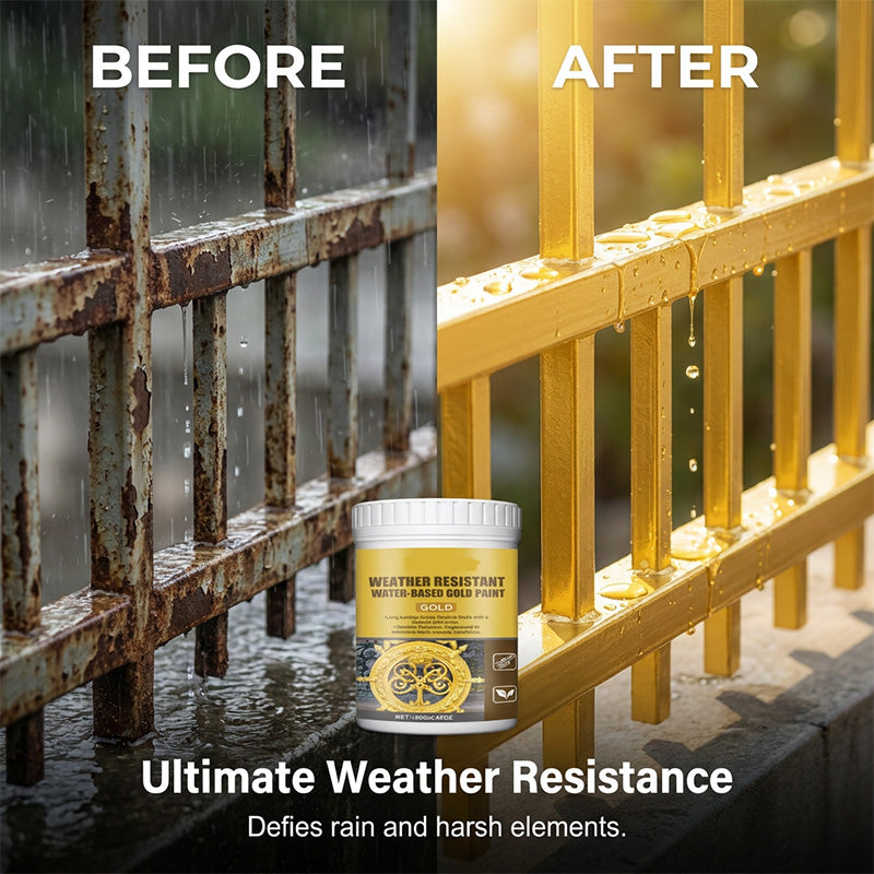 Daba™ Weather Resistant Water-Based Gold Paint