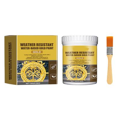 Daba™ Weather Resistant Water-Based Gold Paint
