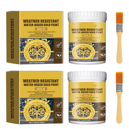 Daba™ Weather Resistant Water-Based Gold Paint