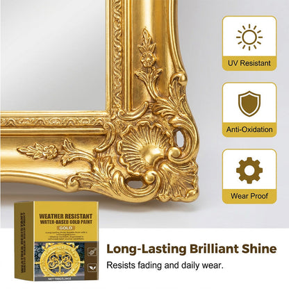 Daba™ Weather Resistant Water-Based Gold Paint