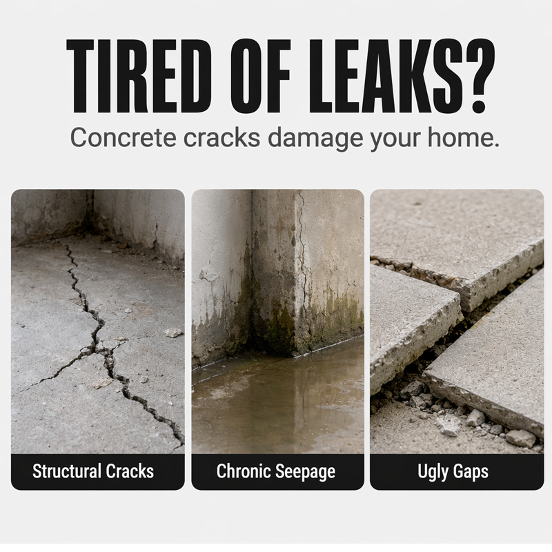 Daba™ Waterproof Concrete Crack Filler & Sealant